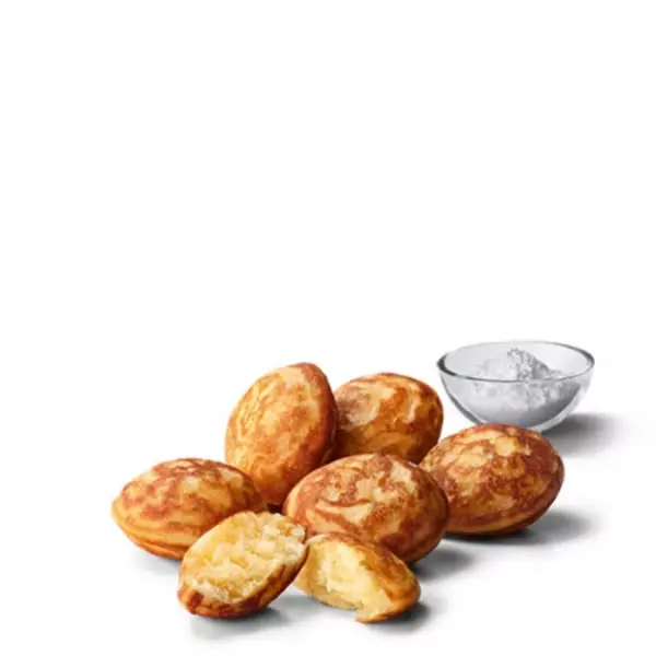 McDonald's Frühstück Pancakes – fluffige Mini Pancakes mit Puderzucker oder Zimtzucker