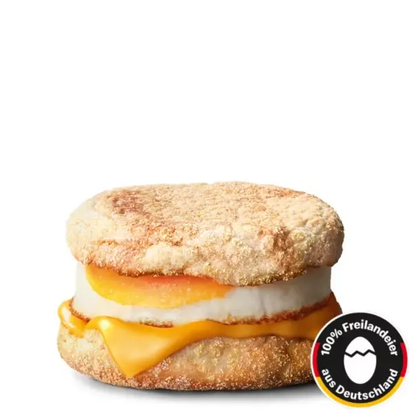 McMuffin Egg – frisch gebratenes Ei und Käse, vegetarisch