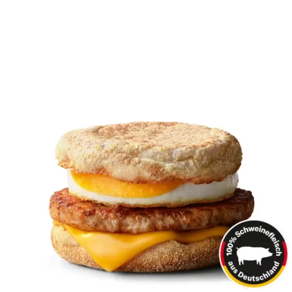 McMuffin Sausage & Egg – saftiges Sausage Patty mit Ei und Käse